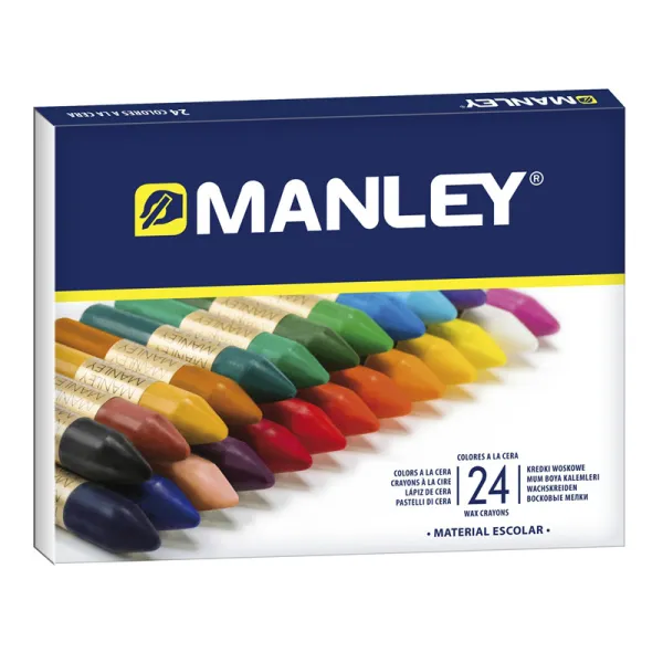 Product Pack de 24 Ceras Blandas de Trazo Suave Manley Image