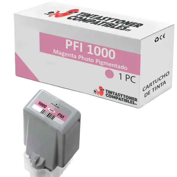 Producto Cartucho de tinta compatible Canon PFI1000PM · 80 ml Imagen