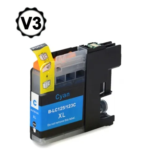 Product Cartucho de tinta compatible Brother LC125XLCBP Cian · 15 ml Image