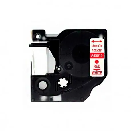 Product Compatible Dymo D1 45015 Rojo / Blanco Image