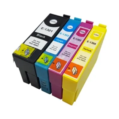 Producto Pack 4 cartuchos de tinta compatibles Epson T1301/T1302/T1303/T1304 negro, cian, magenta y amarillo Imagen