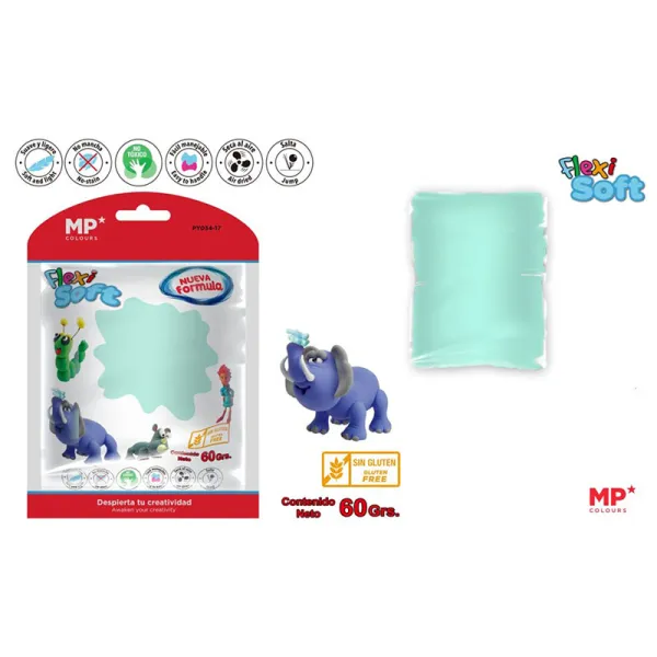 Produto Pasta para Modelar Verde Pastel Flexi Soft 60g Imagem