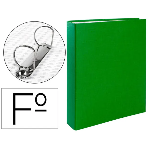Produto Carpeta de 2 Anillas 40mm de Plástico Verde Imagem