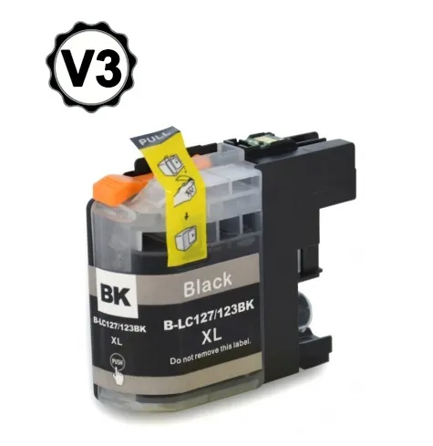 Product Cartucho de tinta compatible Brother LC123BKBP Negro · 20 ml Image