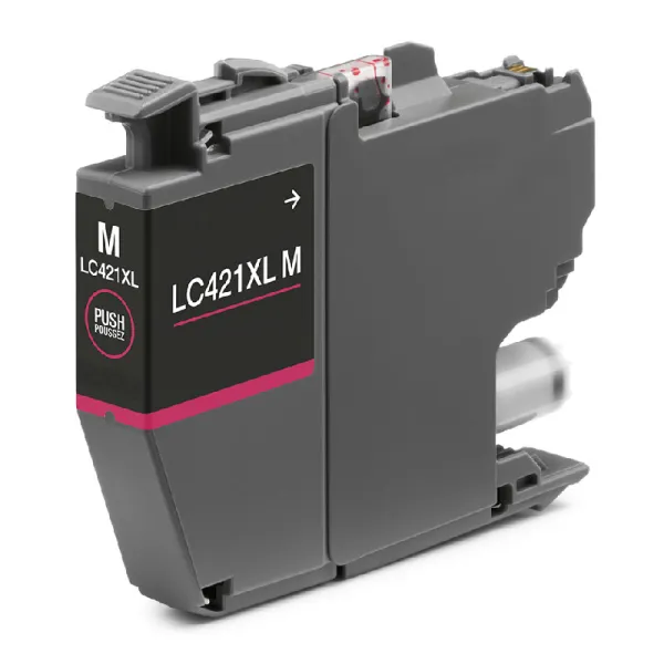 Product Cartucho de tinta compatible Brother LC421XLM Magenta · 500 páginas Image