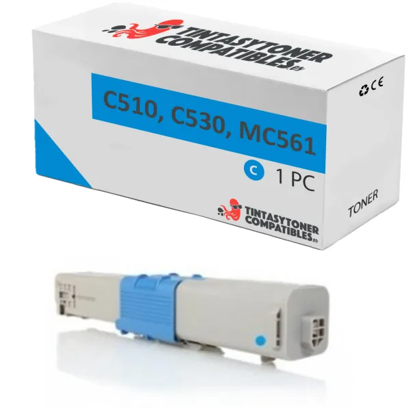 Producto Tóner compatible OKI 44469724 Cian · 5.000 páginas Imagen