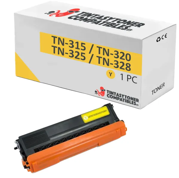 Produto Tóner compatible Brother TN325Y Amarillo · 3.500 páginas Imagem