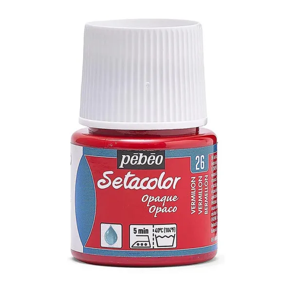 Produto Pintura Pébéo Setacolor Opaco Bermellón 45 ml Imagem