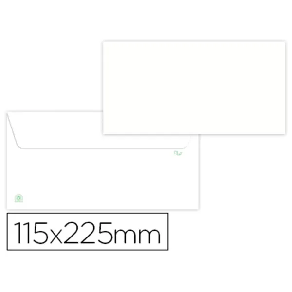 Product Liderpapel Caja de 500 Sobres Blancos 90g 115X25mm Image