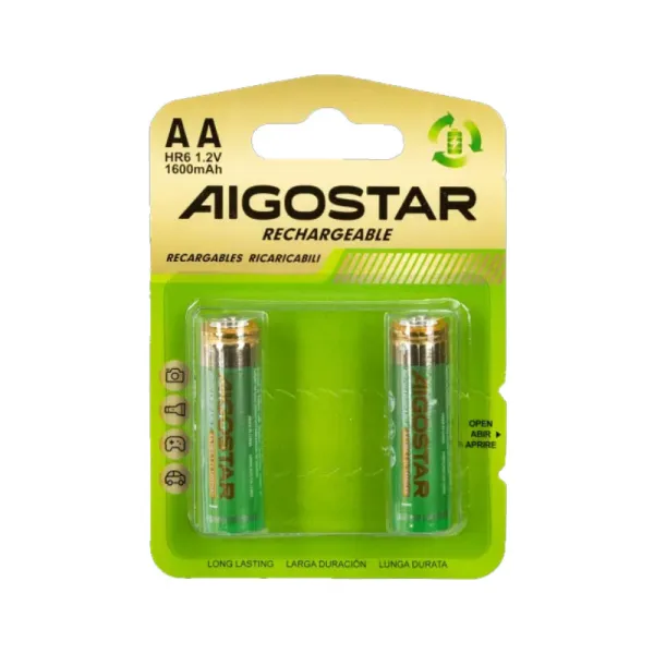 Producto Pila recargable AA 1.2V 1600mAH (2 unidades) Imagen