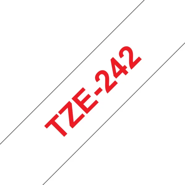 Producto Cinta compatible Brother TZE-242 Rojo / Blanco TZ-242 rojo / blanco Imagen