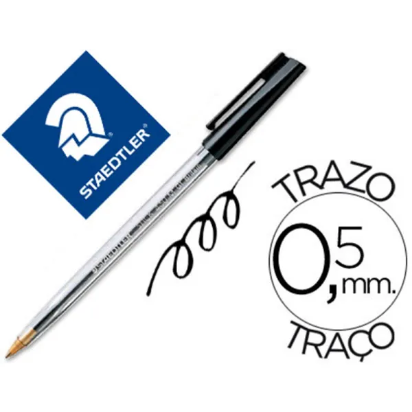 Produto Boligrafo Staedtler Stick Negro con Capuchón Imagem