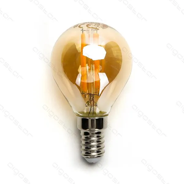 Produto Bombilla de Filamento LED E14 G45 4W Luz Cálida 2200K Imagem