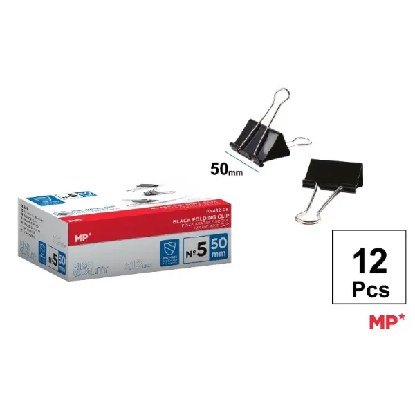 Producto Pinza Abatible Negro 50 mm 12 Uds. Imagen