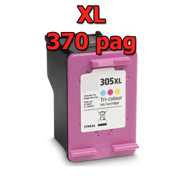 Product Cartucho de tinta compatible HP 3YM60AE Tricolor · 370 páginas Image