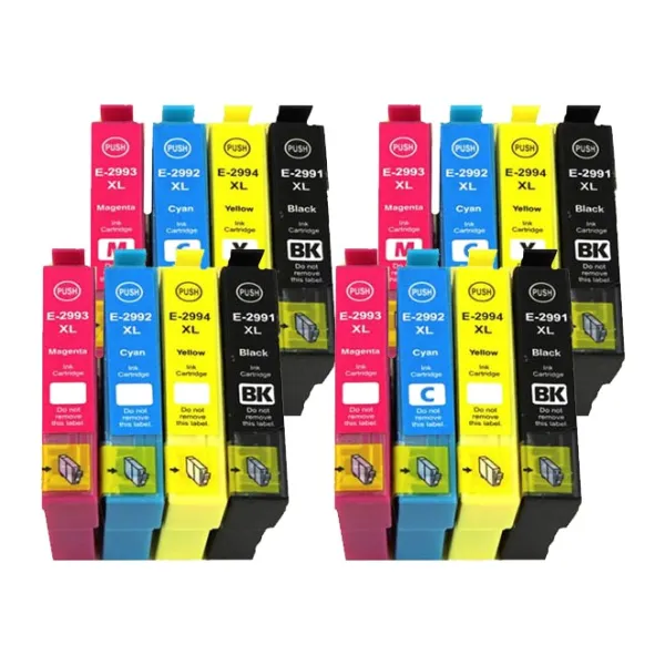 Producto Pack 16 cartuchos de tinta compatibles Epson T2991 29XL/T2992 29XL/T2993 29XL/T2994 29XL negro, cian, magenta Imagen