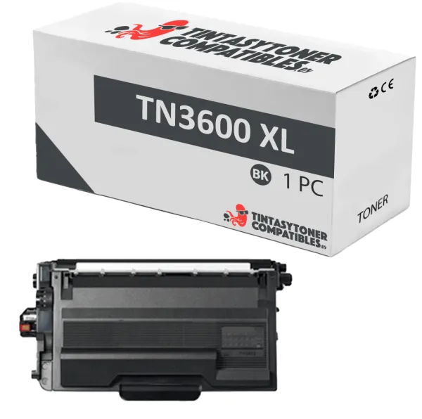 Product Tóner compatible Brother BRTN3600XL Negro · 6.000 páginas Image