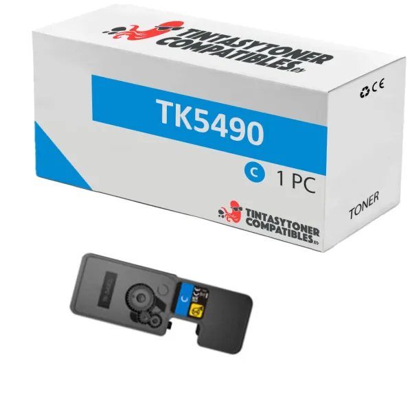 Produto Tóner compatible Kyocera 1T0C22CNL1 Cian · 2.400 páginas Imagem