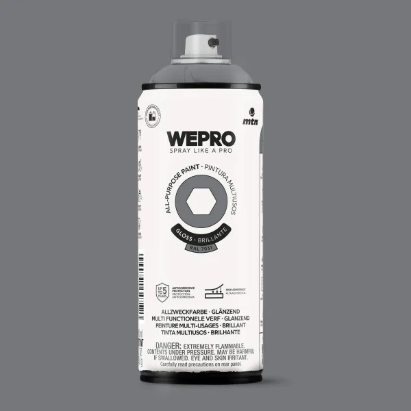 Producto Spray MTN WEPRO Solvent Brillante GRIS MÁNCHESTER - RAL 7001 Imagen