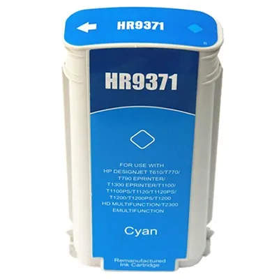 Product Cartucho de tinta compatible HP C9371A Cian · 130 ml Image