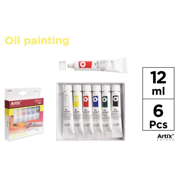 Produto Set de 6 Tubos de Pintura Óleo Artix Imagem