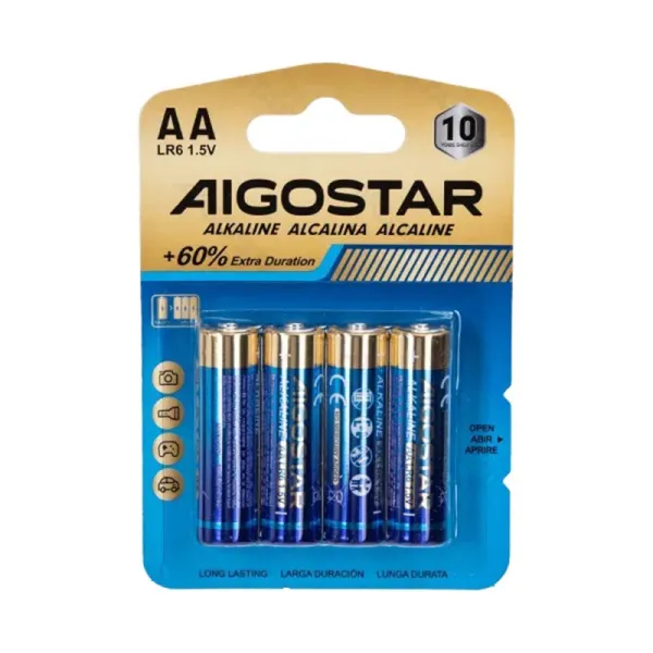 Product Pilas Alcalinas AA LR06 1.5V (4 UNIDADES) Image
