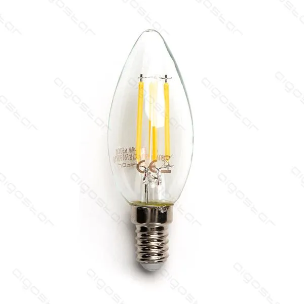 Produto Bombilla de Filamento LED E14 C35 4W Luz Cálida 2700K Imagem