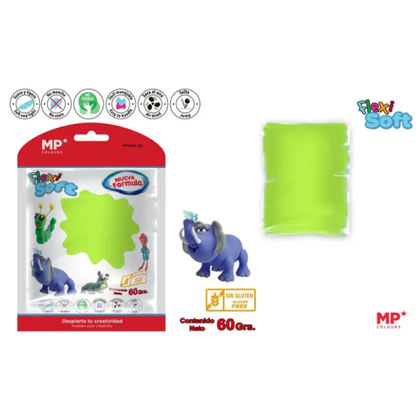 Produto Pasta para Modelar Verde Hierba Flexi Soft 60g Imagem
