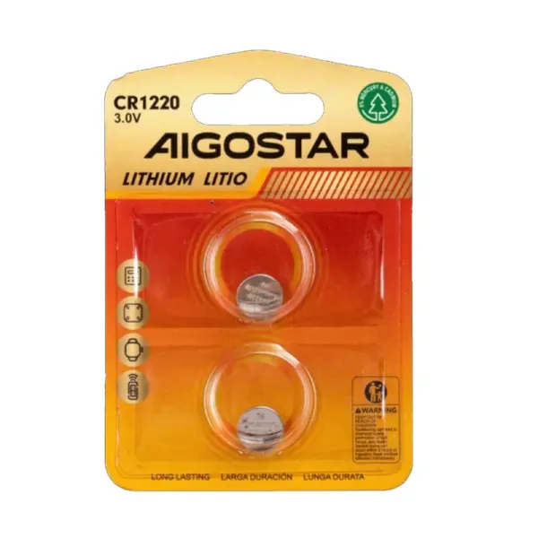 Produto Pila de Botón CR1220 de 3V 2 Uds. Imagem