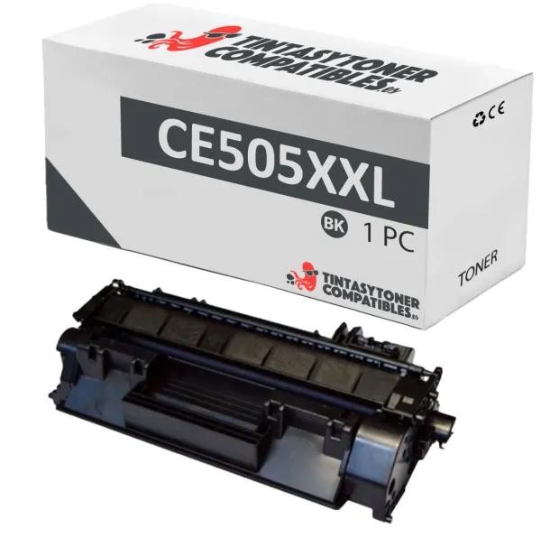 Producto Tóner compatible HP CE505XXL Negro · 10.000 páginas Imagen