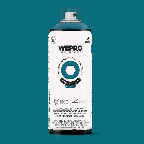 Product Spray MTN WEPRO Solvent Brillante AZUL ATLANTIS - RAL 5021 Image