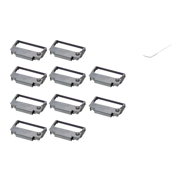 Product Compatible PACK 10X Epson ERC30 ERC34 ERC38 Negro Image