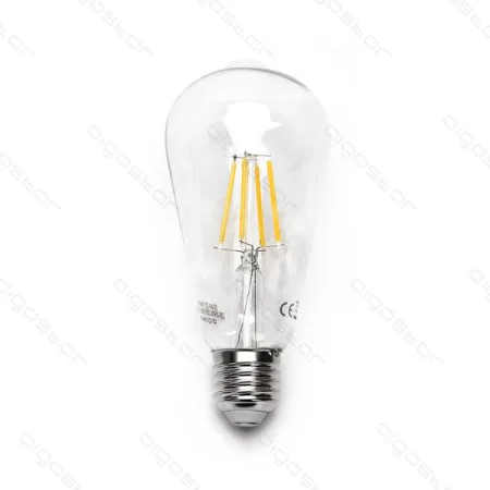Bombilla de Filamento LED E27 ST64 8W Luz Cálida 2700K