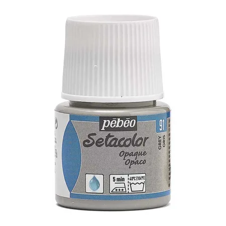 Pintura Pébéo Setacolor Opaco Gris 45 ml