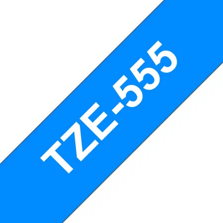 Cinta compatible Brother TZE-555 Blanco / Azul TZ-555 blanco / azul