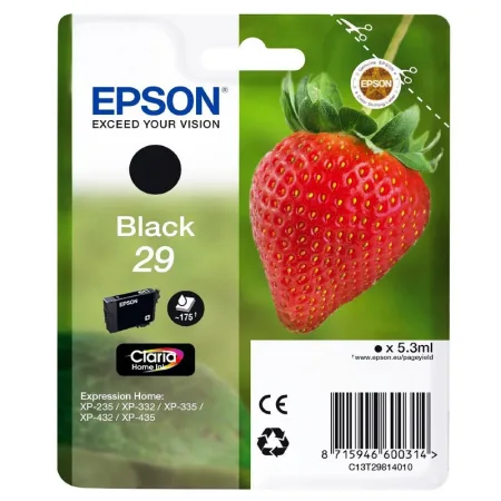 Cartucho de tinta original Epson T2981 (29) negro · C13T29814012