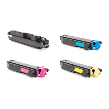 Pack 4 tóner compatibles Kyocera TK5405 amarillo, magenta, negro y cian