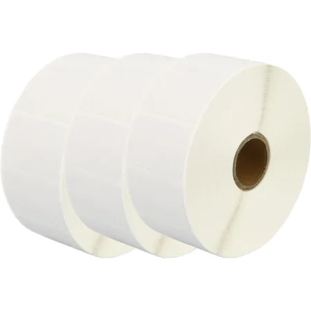 Pack 3 packs de etiquetas compatibles Zebra Etiquetas Perforadas 38x25 mm 2000 Unidades