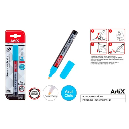ROTULADOR PINTURA ACRILICA AZUL CLARO ARTIX