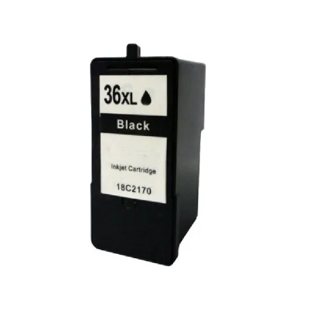 Cartucho de tinta compatible Lexmark 36XL negro · 18C2170E/18C2130E