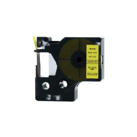Cinta compatible DYMO D1 40918 / negro / amarillo · S0720680-BK/Y
