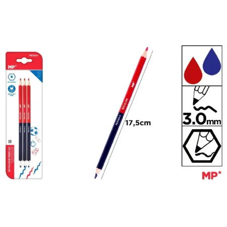 Lapiz Bicolor Fino Hexagonal Pack 3 MP