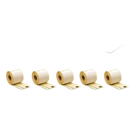 Pack 5 packs de etiquetas compatibles DYMO LABELWRITER 99014 Etiquetas envío Papel Térmico blanco