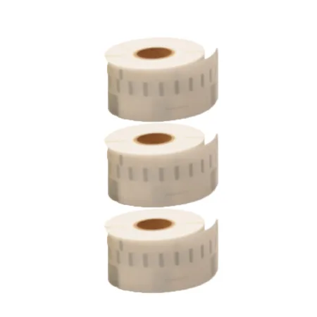 Pack 3 packs de etiquetas compatibles DYMO LABELWRITER 99013 ETIQUETAS PLASTICO TRANSPARENTES transparente