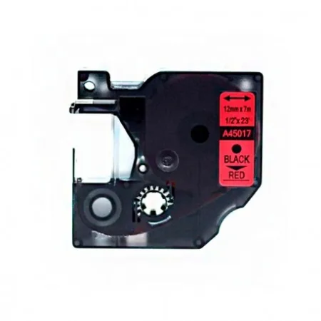 Cinta compatible DYMO D1 45017 / Rojo negro / rojo · S0720570