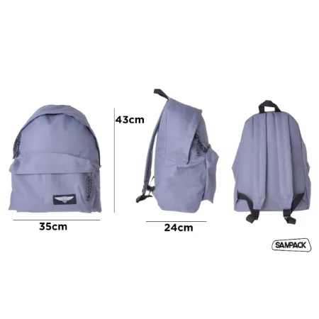 Mochila Eco Grande Gris