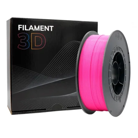 Filamento 3D - PLA - Color: Rosa Fluorescente - 1.75 mm / 1 kg