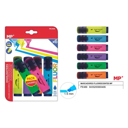 MARCADOR FLUORESCENTE 6 UDS PACK AHORRO MP