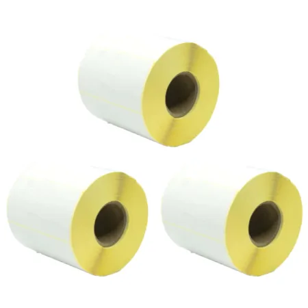 Pack 3 packs de etiquetas compatibles Zebra Etiquetas Perforadas 100x50 mm 1000 Unidades