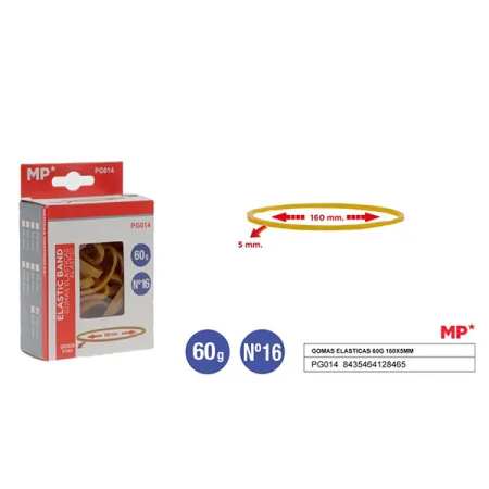 Gomas Elasticas 60g 160x5mm